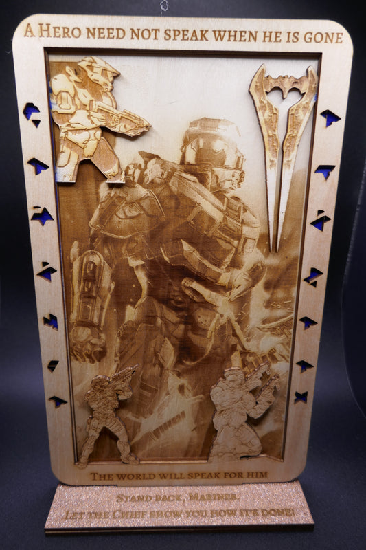 "Master Chief: Laser Engraved Legend"